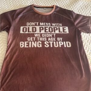 Men's Brown Graphic T-Shirt